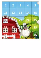 Aperçu - Apprentissages en autonomie - La table de 100 sur les animaux de la ferme - Page 3