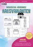 Vorschau - Mal- und Bastelvorlagen - Architektur im Kunstunterricht - Hausformen und Gestaltung - Deckblatt