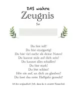Vorschau - Anderer Materialtyp - Das wahre Zeugnis - Deckblatt
