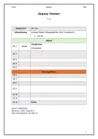 Vorschau - Stundenentwürfe - Unterrichtsplanung I Sequenzplan Vorlage - Deckblatt