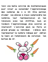 Aperçu - Apprentissages en autonomie - Pâques- Dénombrement - Boites de 10 -Les carottes d’Adrien - Page 1