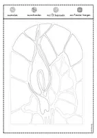 Vorschau - Mal- und Bastelvorlagen - Sommer Fensterbild Blumen Stained Glass - Seite 2