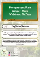 Vorschau - Text - Bewegungsgeschichte Biologie - Wirbeltier Ziege - Deckblatt