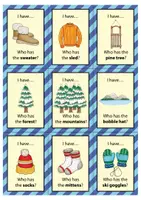 anteprima - Flashcard - Winter I have... Who has...? Game (English) / Inverno ho... Chi ha...? Gioco (Inglese) - Pagina 2