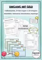 Vorschau - Stundenentwürfe - Materialpaket Taschengeld (Taschengeldparagraph & Konsumverhalten) - Seite 1