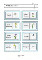 Vorschau - Spiele - Frühblüher Domino Wortebene + Satzebene (2-fach differenziert) - Seite 2