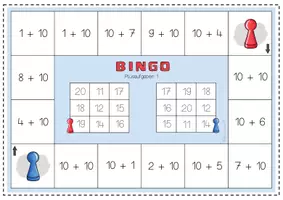 Vorschau - Spiele - Bingo Brettspiele zur Addition im Zahlenraum bis 20 - Seite 1
