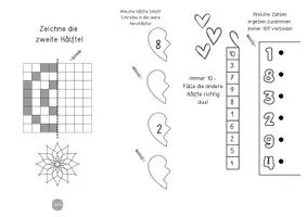 Vorschau - Arbeitsblätter - Überraschungsaufgaben "Verliebte Zahlen": Mathematik Klasse 1 | Anfangsunterricht - Seite 3