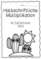 Vorschau - Unterrichtsreihen - Halbschriftliche Multiplikation bis 1000 – Arbeitsblätter & Strategien (Mathe Klasse 3/4) - Seite 1