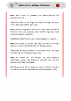 Vorschau - Arbeitsblätter - Angebot und Nachfrage - Der Apfelmarkt - Deckblatt