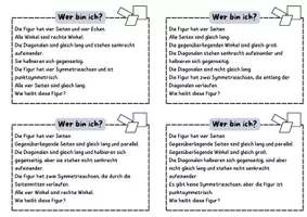 Vorschau - Aufgabenkarten - Kopfgeometrie: Wer bin ich? - Seite 1