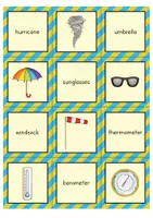 anteprima - Flashcard - Weather Matching Pairs Game / Gioco di memoria (inglese) - Pagina 3