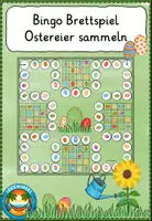 Vorschau - Spiele - Osterspiel Bingo Brettspiel Ostereier sammeln - Deckblatt