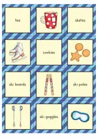 anteprima - Flashcard - Winter Matching Pairs Game / Gioco di memoria (inglese) - Pagina 2