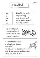 Voorbeeld - T05 Leesblaadjes thema 5 - bij hup en aap - Pagina 3