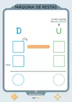 Vista previa - Hojas de trabajo - Máquinas de restas Montessori (modelo videojuegos) - página 3