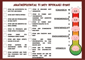Προεπισκόπηση - Φύλλα εργασίας - Αναγνωρίζοντας τι μου προκαλεί θυμό - Σελίδα 2