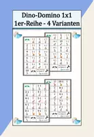 Vorschau - Spiele - Domino kleines Einmaleins 1er-Reihe Dinos - Deckblatt