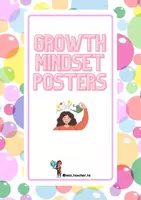 Vista previa - Decoración del aula - GROWTH MINDSET DECORATIVE POSTERS - Portada