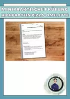 Vorschau - Klassenarbeiten - AES Minipraktische Prüfung: Highprotein Pizza-Omelette - Deckblatt