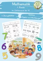 Vorschau - Arbeitsblätter - Mathematik: Addition Objekte und Würfelaugen Zahlenraum 10 1.Klasse - Deckblatt