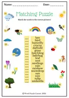 Vorschau - Arbeitsblätter - Spring : Vocabulary Puzzles (English) - Seite 3