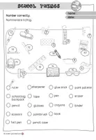 Vorschau - Arbeitsblätter - School things - Worksheets - Arbeitsblätter Klasse 3 - Seite 2