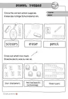 Vorschau - Arbeitsblätter - School things - Worksheets - Arbeitsblätter Klasse 3 - Seite 3