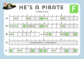 Vorschau - Interaktives Material - He's a pirate - Liedbegleitung - Seite 3