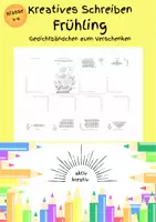 Vorschau - Stationenlernen - Stationenlernen - Gedichte - kreatives Schreiben - FRÜHLING - Deckblatt