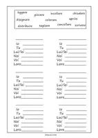 anteprima - Esercizi - VERBI (Indicativo presente, imperfetto, passato prossimo, verbi ausiliari e verbi riflessivi) - Pagina 2
