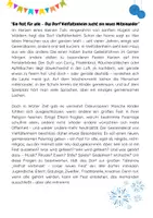 Vorschau - Arbeitsblätter - Ein neuer Feiertag - Rollenspiel in Ethik - Seite 1