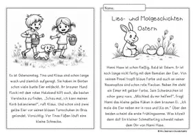 Vorschau - Arbeitsblätter - Ostern Lies- und Malgeschichten 2. Klasse - Seite 3