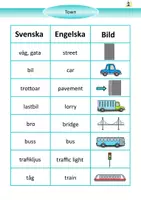 förhandsvisning - Engelska Town 3 spel med stödstruktur - sida 1