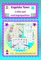 förhandsvisning - Engelska Town 3 spel med stödstruktur - försättsblad