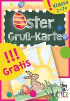 Vorschau - Mal- und Bastelvorlagen - *𝔾𝕣𝕒𝕥𝕚𝕤* Oster-Gruß-Karte zum Ausmalen! - Deckblatt