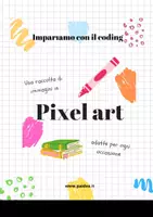 anteprima - Schede informative - LIBRO PIXEL ART "impariamo con il coding" - Pagina di copertina