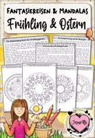 Vorschau - Mal- und Bastelvorlagen - Fantasiereisen / Traumreisen mit Mandalas: Frühling & Ostern - Deckblatt