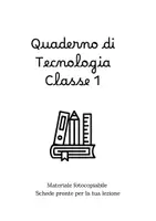anteprima - Esercizi - Quaderno di Tecnologia Classe 1 - Pagina di copertina