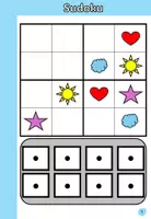 Vorschau - Mal- und Bastelvorlagen - Sudoku mit Formen und Farben - Klettmappen - Seite 1