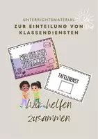 Vorschau - Anderer Materialtyp - Klassendienste - Aushang für das Klassenzimmer - Deckblatt