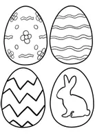Vorschau - Mal- und Bastelvorlagen - 3D-Ostereier Bastelvorlage Ostern - Seite 2