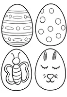Vorschau - Mal- und Bastelvorlagen - 3D-Ostereier Bastelvorlage Ostern - Seite 3