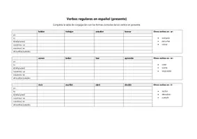 Vorschau - Arbeitsblätter - Spanische Verben (1.Lernjahr) - Seite 2