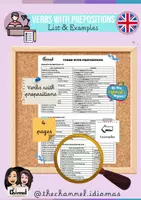Aperçu - Apprentissages en autonomie - VERBS WITH PREPOSITIONS IN ENGLISH – List and Examples - Page de couverture