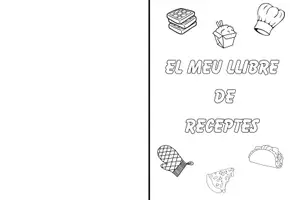 Vista previa - Hojas de trabajo - El meu llibre de receptes - página 1
