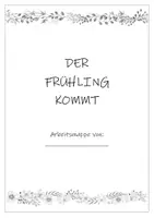 Vorschau - Arbeitsblätter - Frühlingsgedichte - Akrostichon und Elfchen - Seite 1