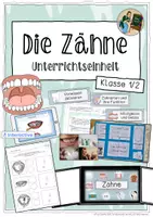 Vorschau - Stundenentwürfe - Die Zähne - Eine Unterrichtseinheit für Klasse 1/2 - Deckblatt