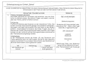 Vorschau - Stundenentwürfe - Die Zähne - Eine Unterrichtseinheit für Klasse 1/2 - Seite 3