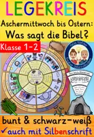Vorschau - Mal- und Bastelvorlagen - Legekreis Ostern Klasse 1-2 Aschermittwoch, Karwoche & Ostern Religion (Bibel) - Deckblatt